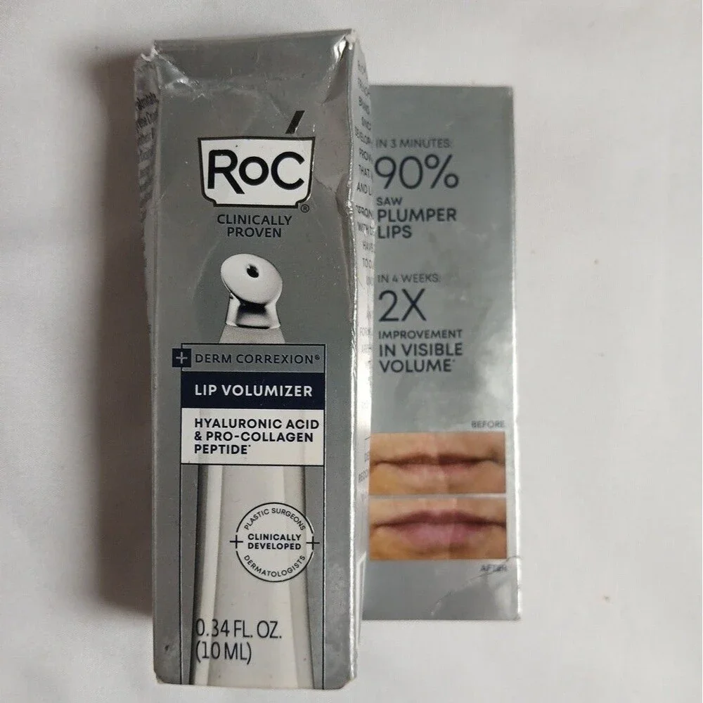 RoC Derm Correxion Lip Volumizer-Lip Plumper Peptide Hyaluronic Acid & Vitamin E